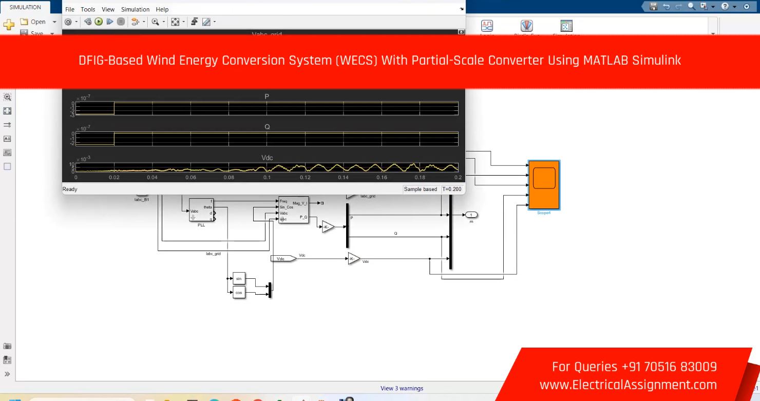ANN-Based DFIG Wind Energy System - MATLAB Simulink Simulation screenshot 6